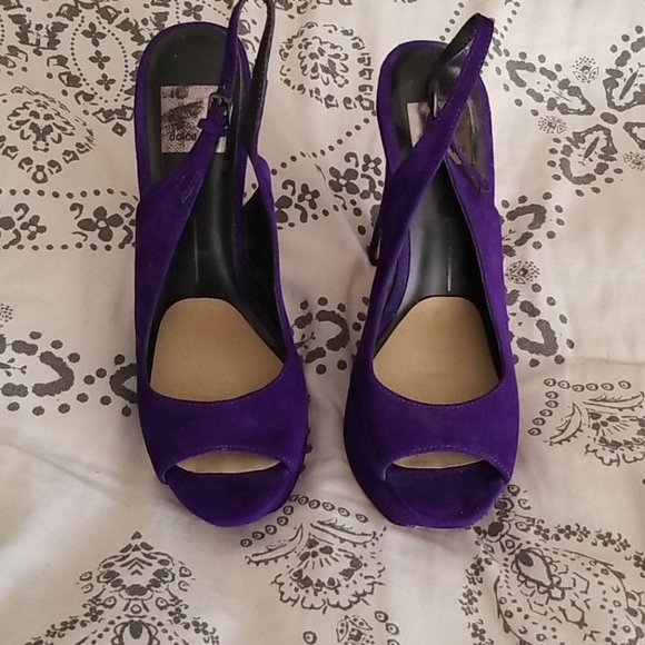 Purple Peep-toe Platform Heels *HOST PICK* - Picture 3 of 7